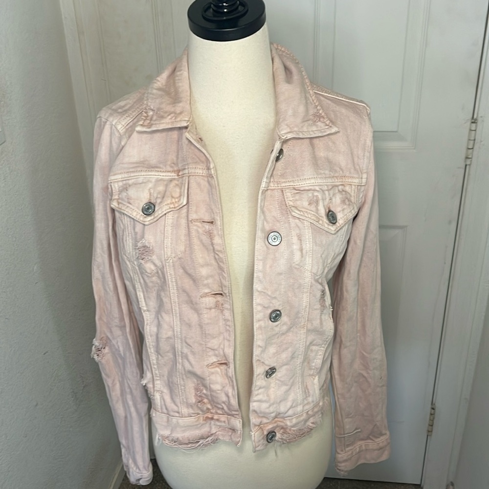 Pink Abercrombie Jean jacket